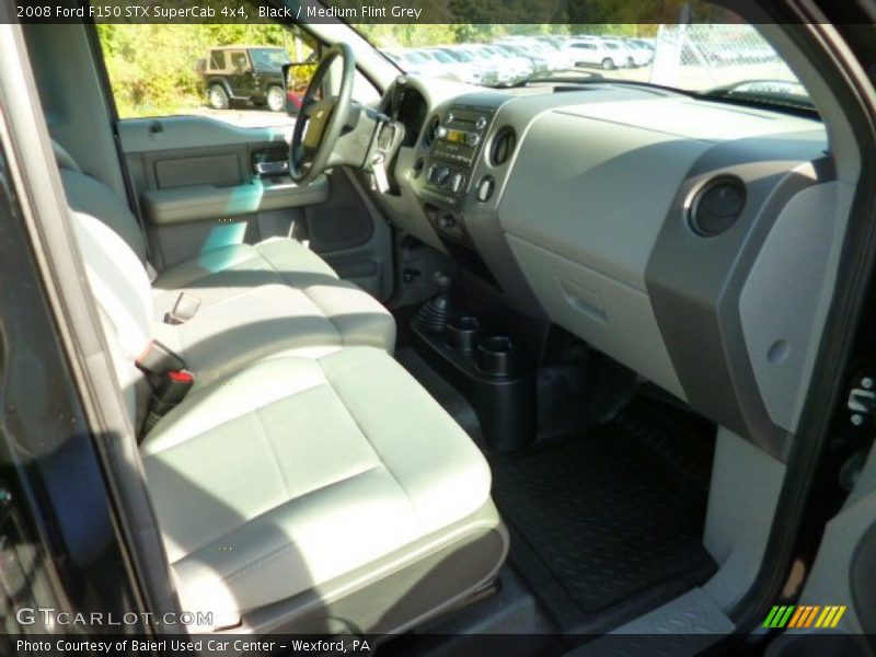 Black / Medium Flint Grey 2008 Ford F150 STX SuperCab 4x4