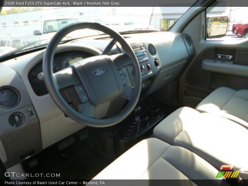Black / Medium Flint Grey 2008 Ford F150 STX SuperCab 4x4