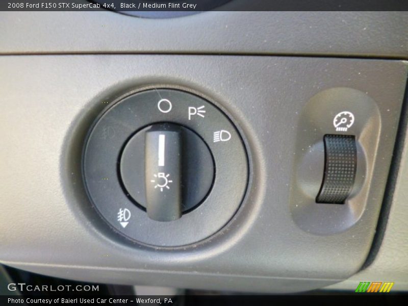 Black / Medium Flint Grey 2008 Ford F150 STX SuperCab 4x4