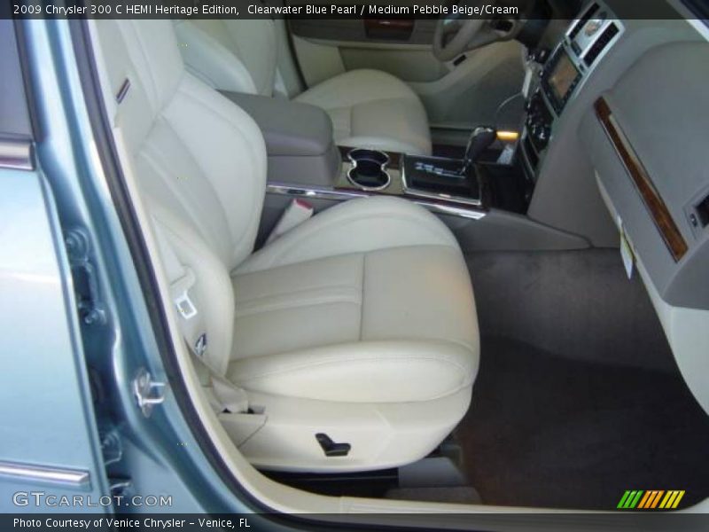 Clearwater Blue Pearl / Medium Pebble Beige/Cream 2009 Chrysler 300 C HEMI Heritage Edition