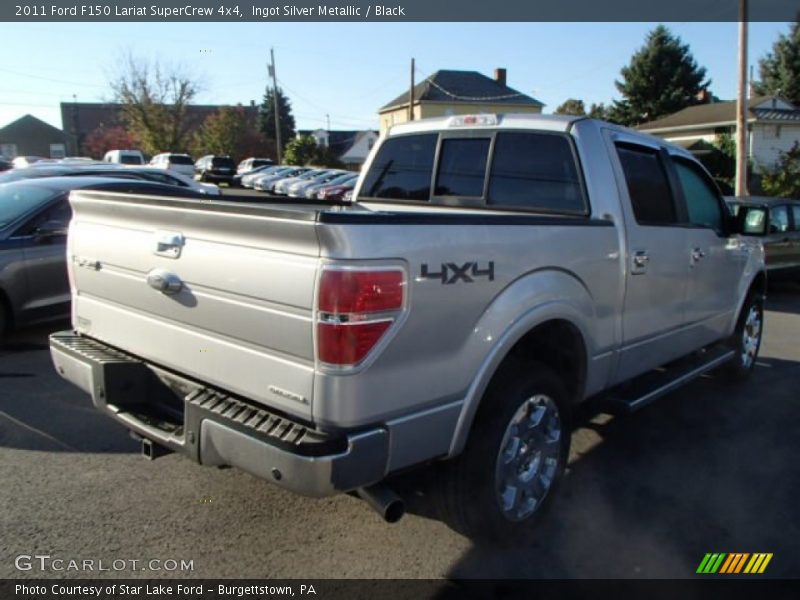 Ingot Silver Metallic / Black 2011 Ford F150 Lariat SuperCrew 4x4