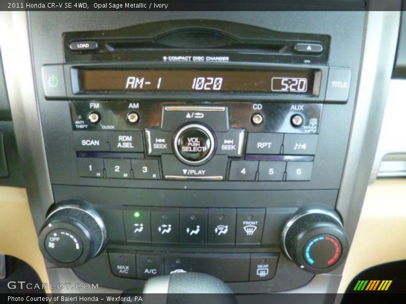 Opal Sage Metallic / Ivory 2011 Honda CR-V SE 4WD