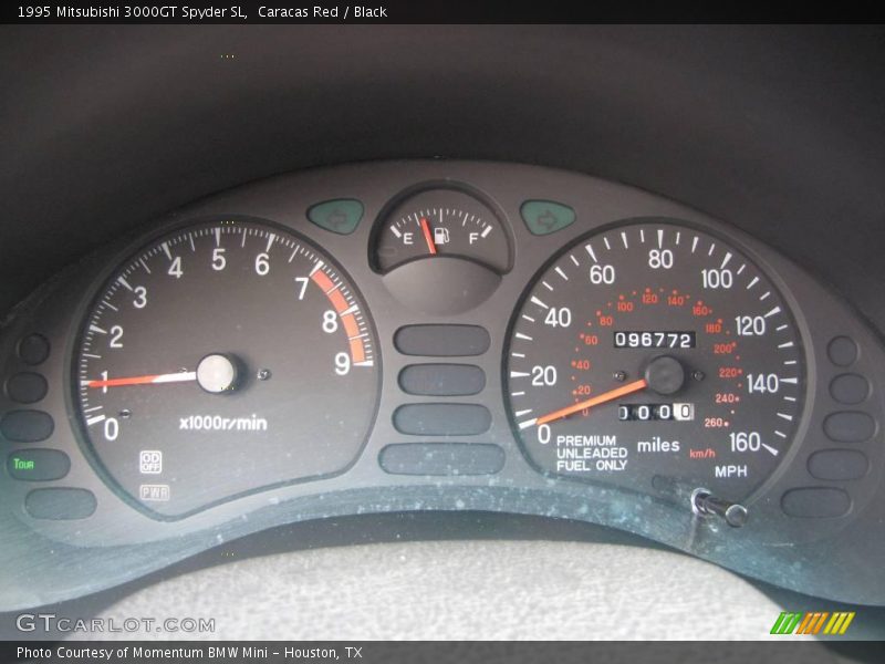 Caracas Red / Black 1995 Mitsubishi 3000GT Spyder SL
