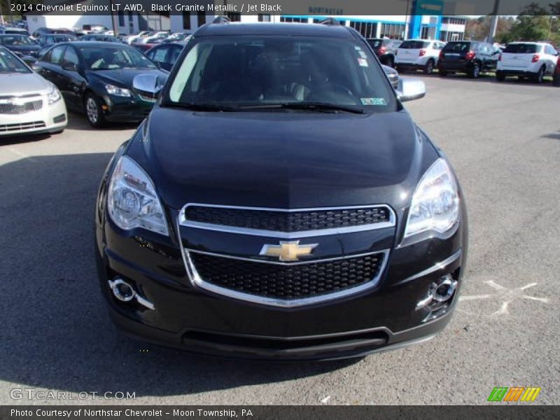 Black Granite Metallic / Jet Black 2014 Chevrolet Equinox LT AWD