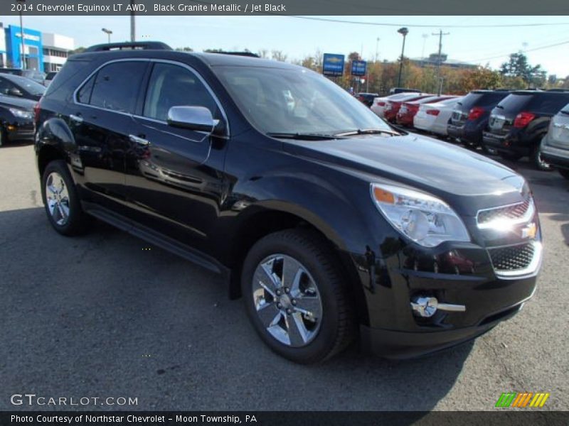 Black Granite Metallic / Jet Black 2014 Chevrolet Equinox LT AWD