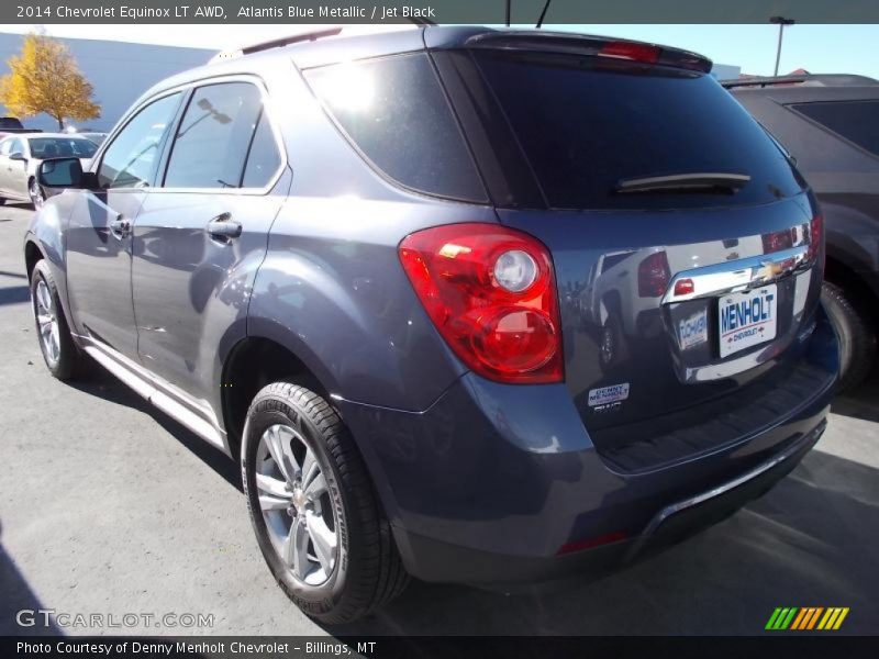 Atlantis Blue Metallic / Jet Black 2014 Chevrolet Equinox LT AWD