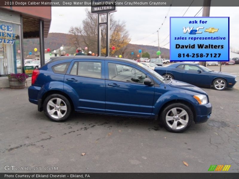 Deep Water Blue Pearl / Dark Slate Gray/Medium Graystone 2010 Dodge Caliber Mainstreet