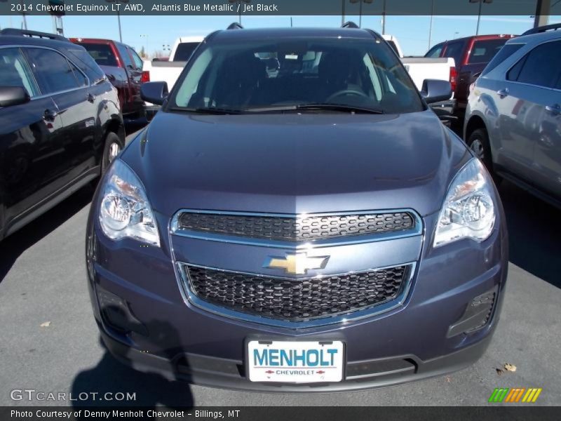 Atlantis Blue Metallic / Jet Black 2014 Chevrolet Equinox LT AWD