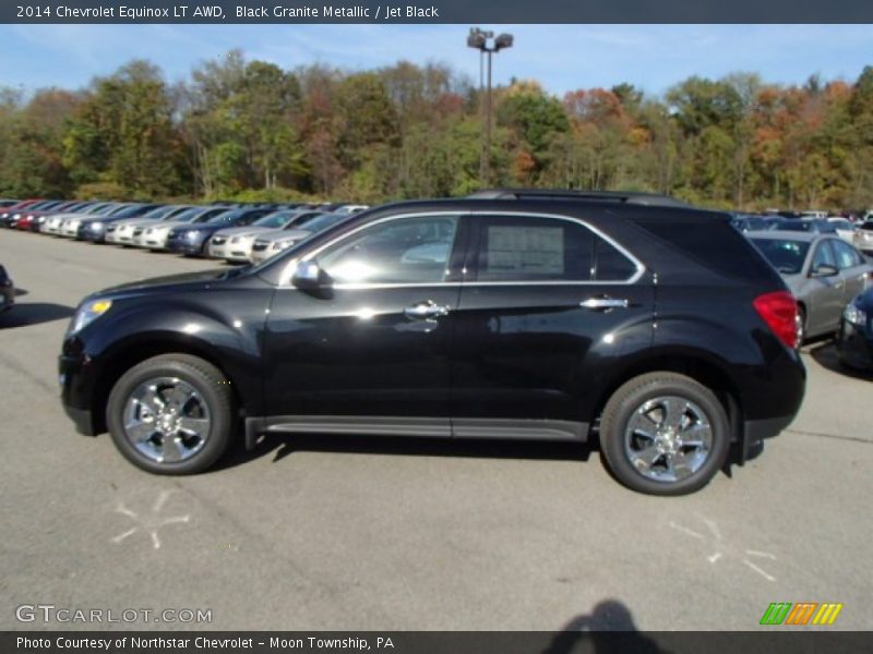 Black Granite Metallic / Jet Black 2014 Chevrolet Equinox LT AWD