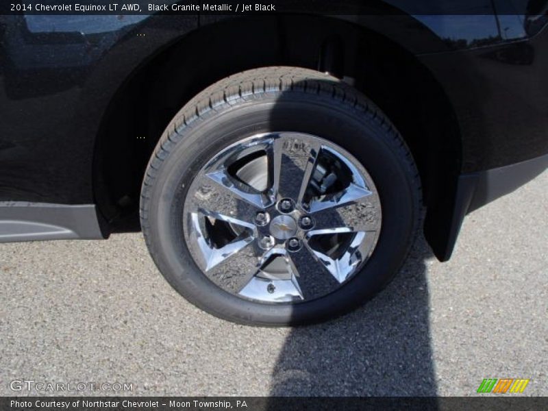 Black Granite Metallic / Jet Black 2014 Chevrolet Equinox LT AWD