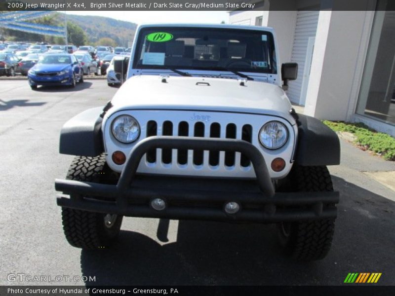 Bright Silver Metallic / Dark Slate Gray/Medium Slate Gray 2009 Jeep Wrangler X 4x4