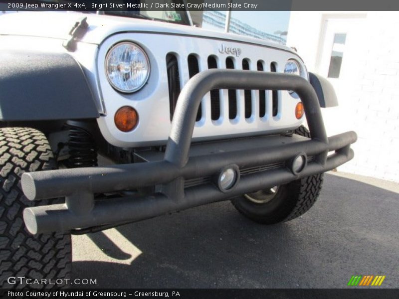 Bright Silver Metallic / Dark Slate Gray/Medium Slate Gray 2009 Jeep Wrangler X 4x4