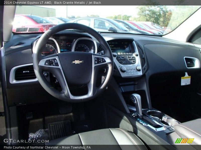 Black Granite Metallic / Jet Black 2014 Chevrolet Equinox LT AWD