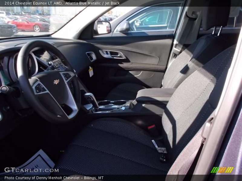 Atlantis Blue Metallic / Jet Black 2014 Chevrolet Equinox LT AWD