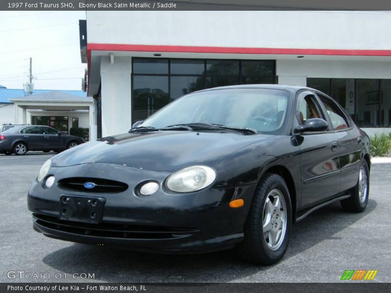 Ebony Black Satin Metallic / Saddle 1997 Ford Taurus SHO