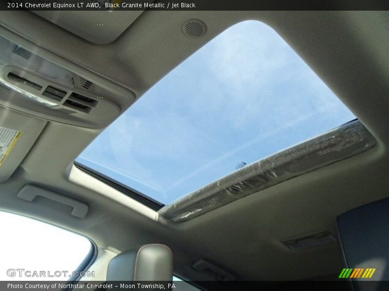 Black Granite Metallic / Jet Black 2014 Chevrolet Equinox LT AWD