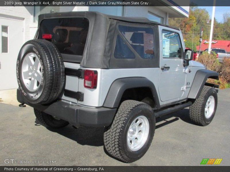 Bright Silver Metallic / Dark Slate Gray/Medium Slate Gray 2009 Jeep Wrangler X 4x4