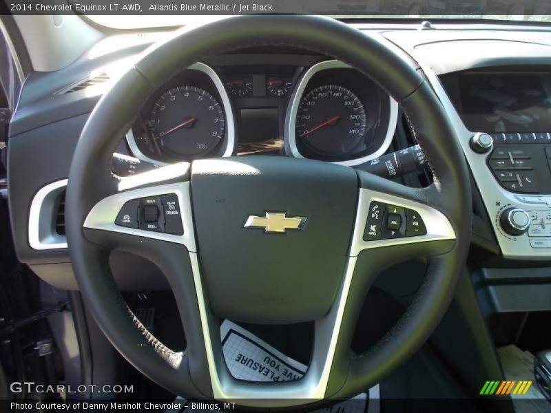 Atlantis Blue Metallic / Jet Black 2014 Chevrolet Equinox LT AWD