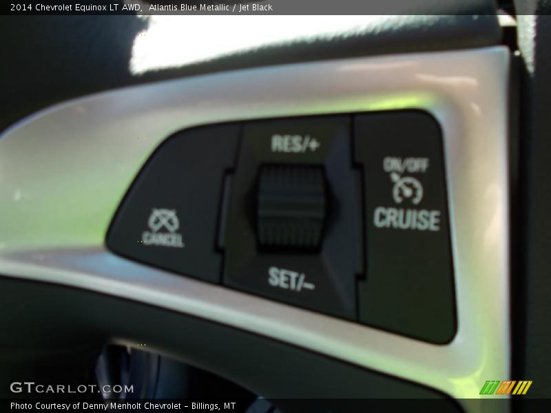 Atlantis Blue Metallic / Jet Black 2014 Chevrolet Equinox LT AWD