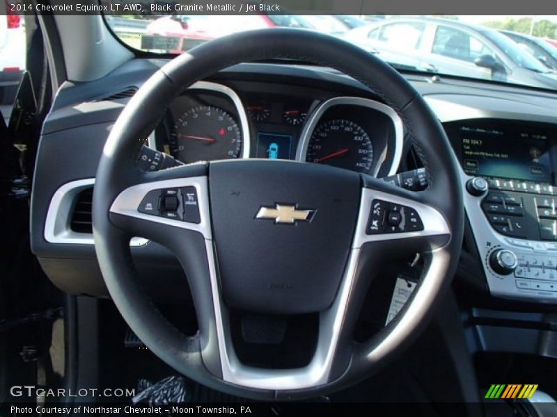 Black Granite Metallic / Jet Black 2014 Chevrolet Equinox LT AWD