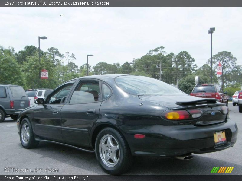 Ebony Black Satin Metallic / Saddle 1997 Ford Taurus SHO
