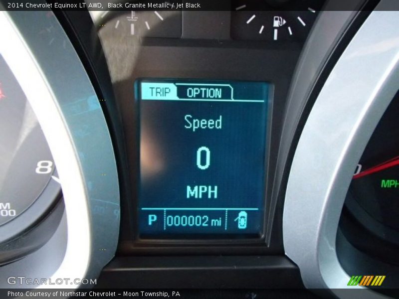 Black Granite Metallic / Jet Black 2014 Chevrolet Equinox LT AWD