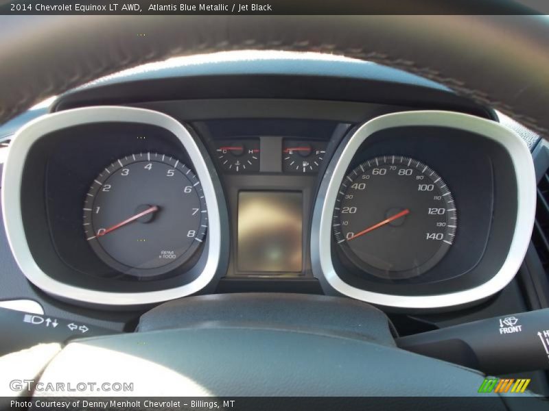 Atlantis Blue Metallic / Jet Black 2014 Chevrolet Equinox LT AWD