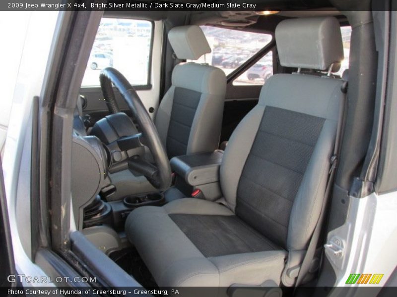 Bright Silver Metallic / Dark Slate Gray/Medium Slate Gray 2009 Jeep Wrangler X 4x4
