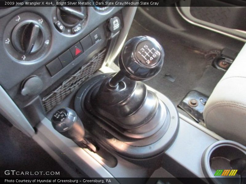 Bright Silver Metallic / Dark Slate Gray/Medium Slate Gray 2009 Jeep Wrangler X 4x4