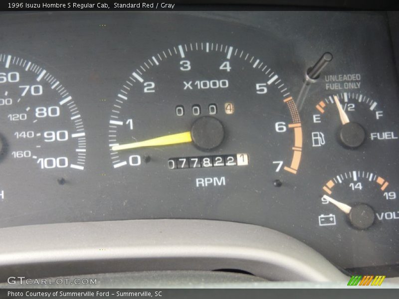 Standard Red / Gray 1996 Isuzu Hombre S Regular Cab