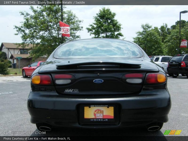 Ebony Black Satin Metallic / Saddle 1997 Ford Taurus SHO