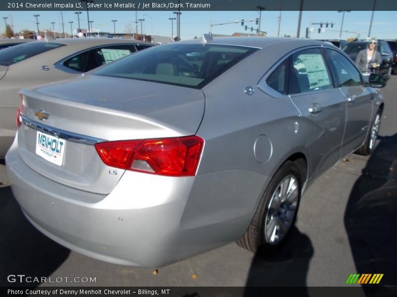 Silver Ice Metallic / Jet Black/Dark Titanium 2014 Chevrolet Impala LS