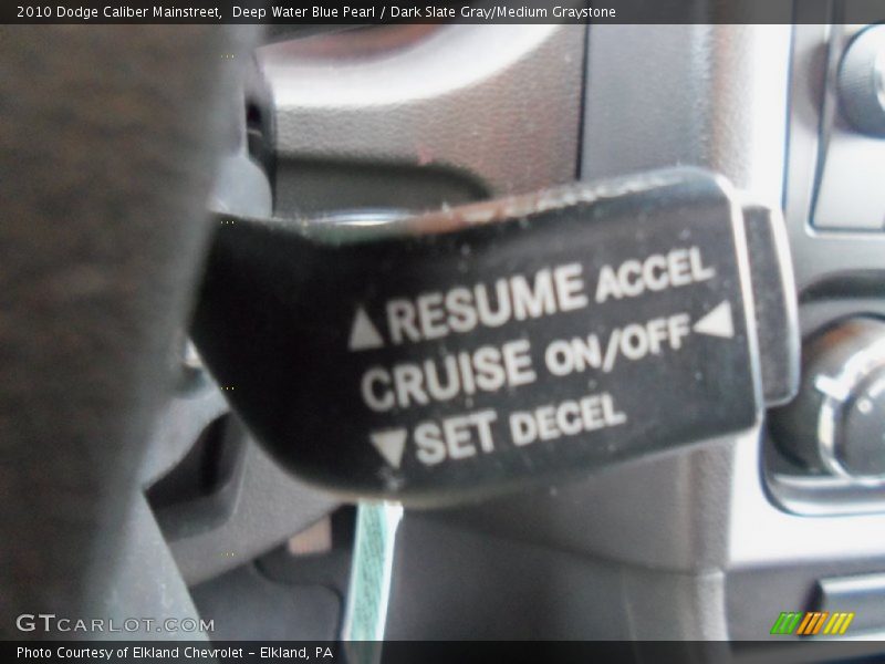 Deep Water Blue Pearl / Dark Slate Gray/Medium Graystone 2010 Dodge Caliber Mainstreet
