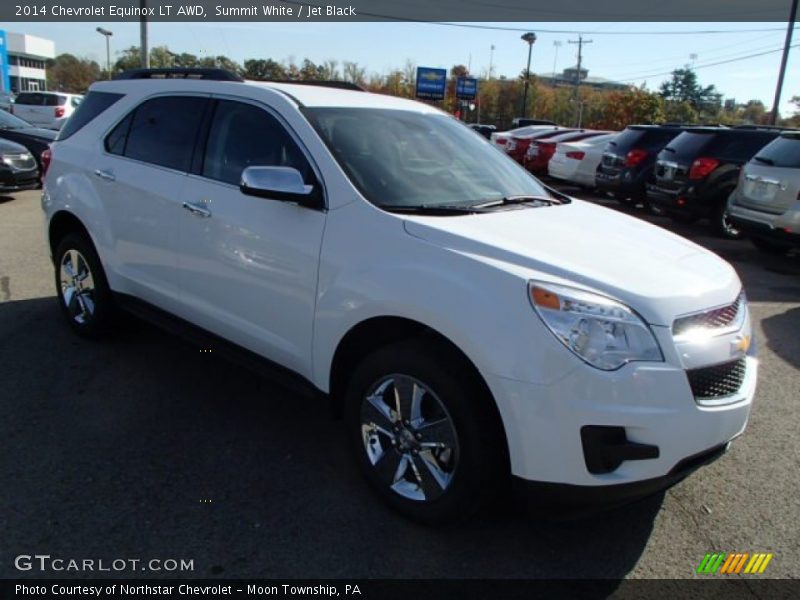 Summit White / Jet Black 2014 Chevrolet Equinox LT AWD