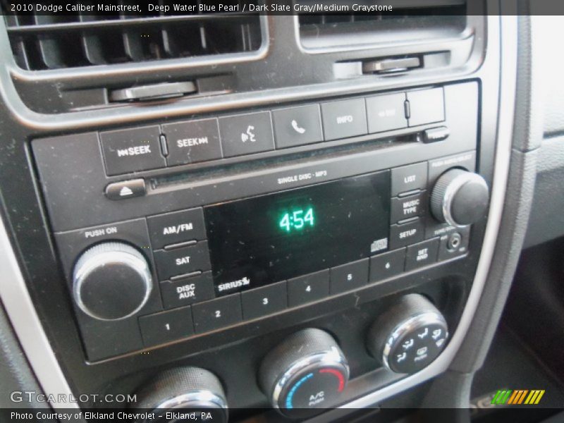 Deep Water Blue Pearl / Dark Slate Gray/Medium Graystone 2010 Dodge Caliber Mainstreet