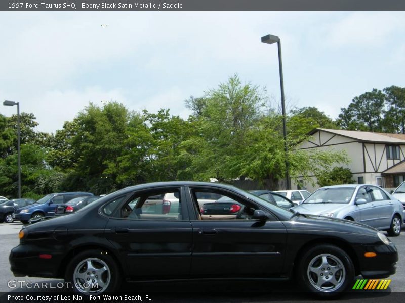 Ebony Black Satin Metallic / Saddle 1997 Ford Taurus SHO