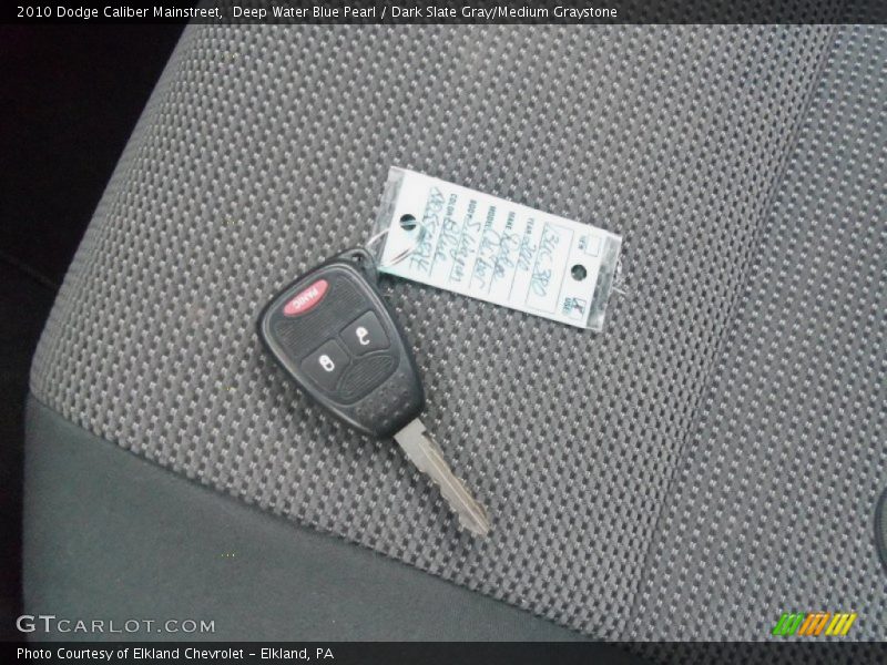 Deep Water Blue Pearl / Dark Slate Gray/Medium Graystone 2010 Dodge Caliber Mainstreet