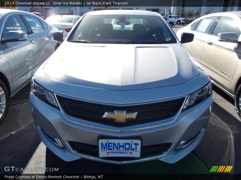 Silver Ice Metallic / Jet Black/Dark Titanium 2014 Chevrolet Impala LS