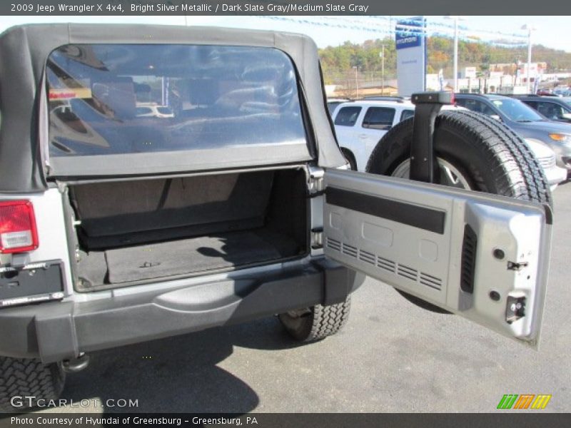 Bright Silver Metallic / Dark Slate Gray/Medium Slate Gray 2009 Jeep Wrangler X 4x4