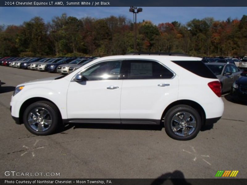 Summit White / Jet Black 2014 Chevrolet Equinox LT AWD