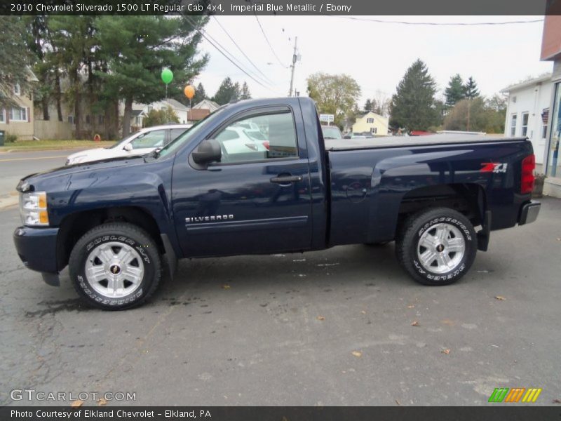 Imperial Blue Metallic / Ebony 2010 Chevrolet Silverado 1500 LT Regular Cab 4x4
