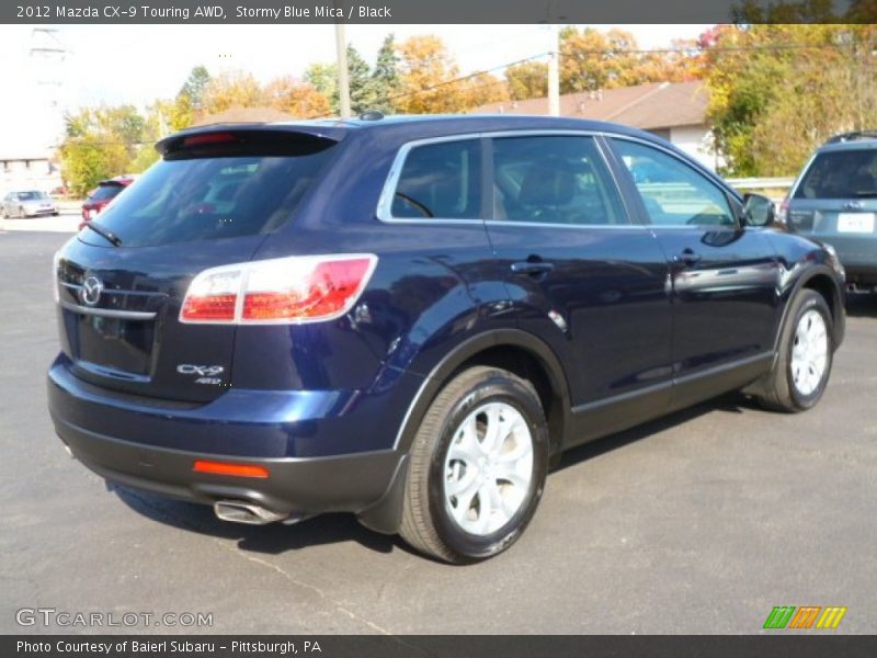Stormy Blue Mica / Black 2012 Mazda CX-9 Touring AWD