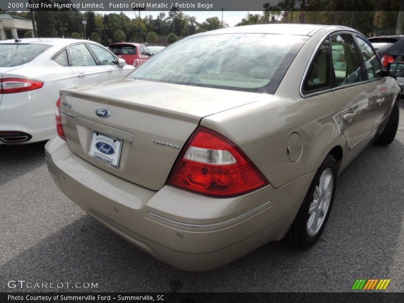 Pueblo Gold Metallic / Pebble Beige 2006 Ford Five Hundred Limited