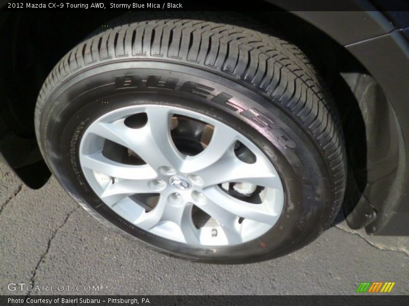 Stormy Blue Mica / Black 2012 Mazda CX-9 Touring AWD