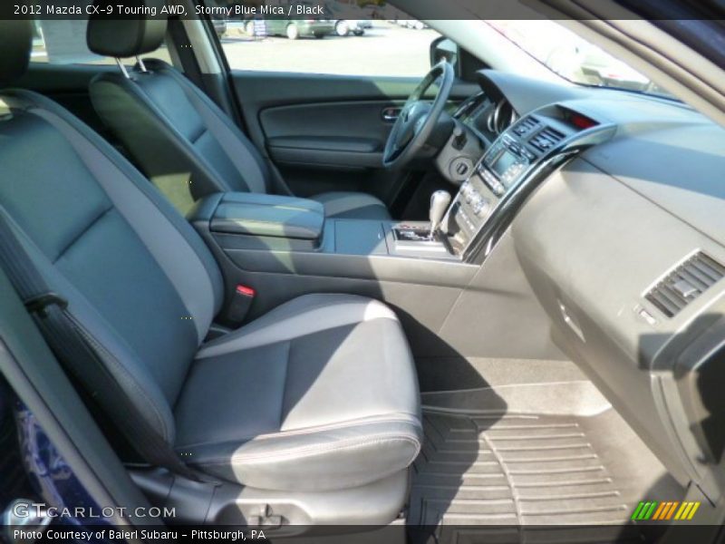 Stormy Blue Mica / Black 2012 Mazda CX-9 Touring AWD