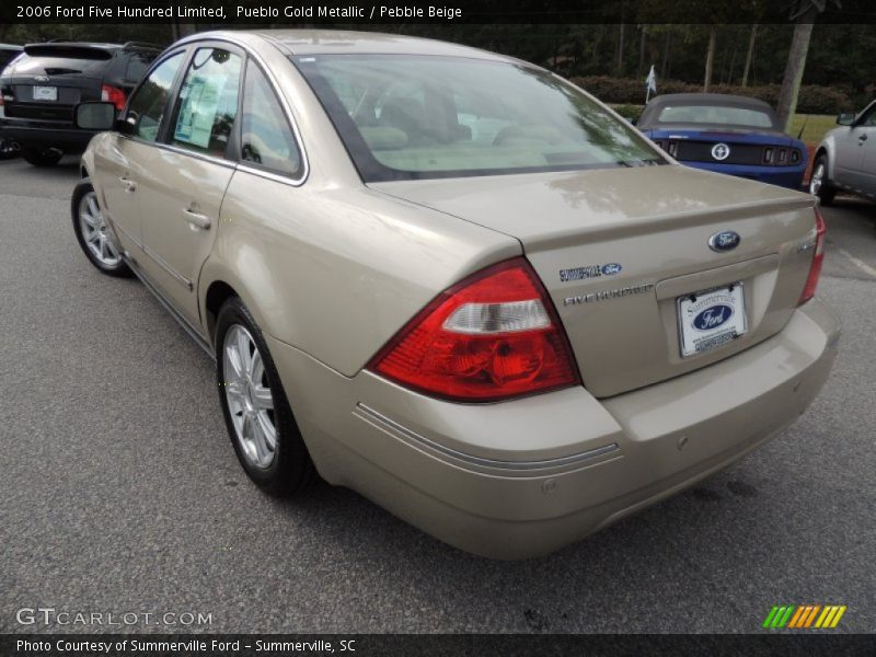 Pueblo Gold Metallic / Pebble Beige 2006 Ford Five Hundred Limited