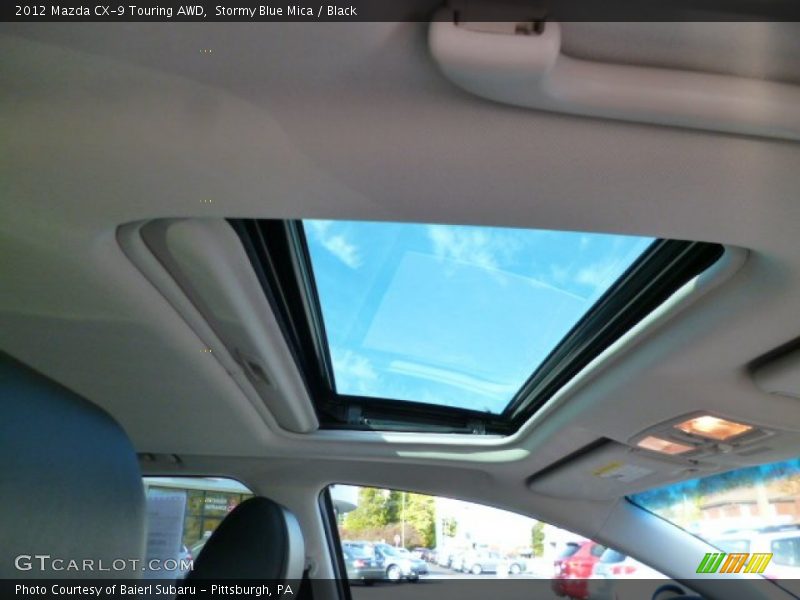 Stormy Blue Mica / Black 2012 Mazda CX-9 Touring AWD