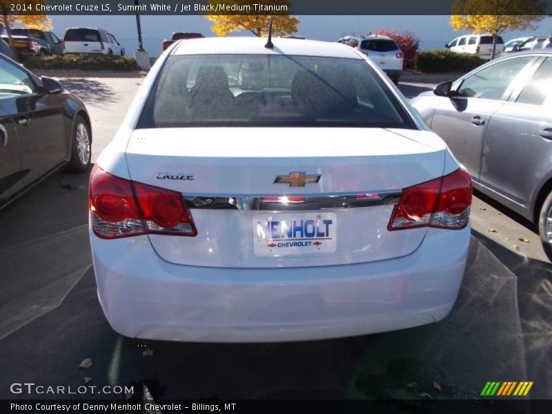Summit White / Jet Black/Medium Titanium 2014 Chevrolet Cruze LS