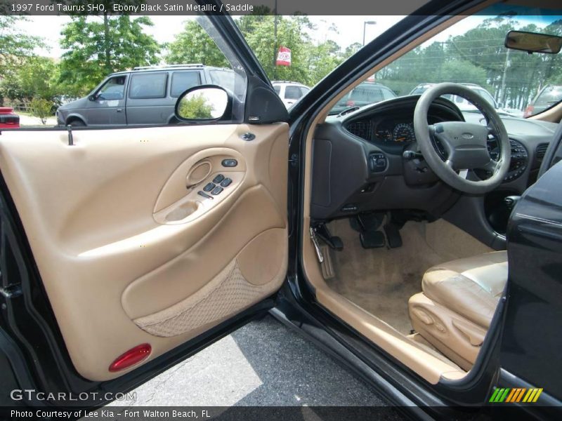 Ebony Black Satin Metallic / Saddle 1997 Ford Taurus SHO