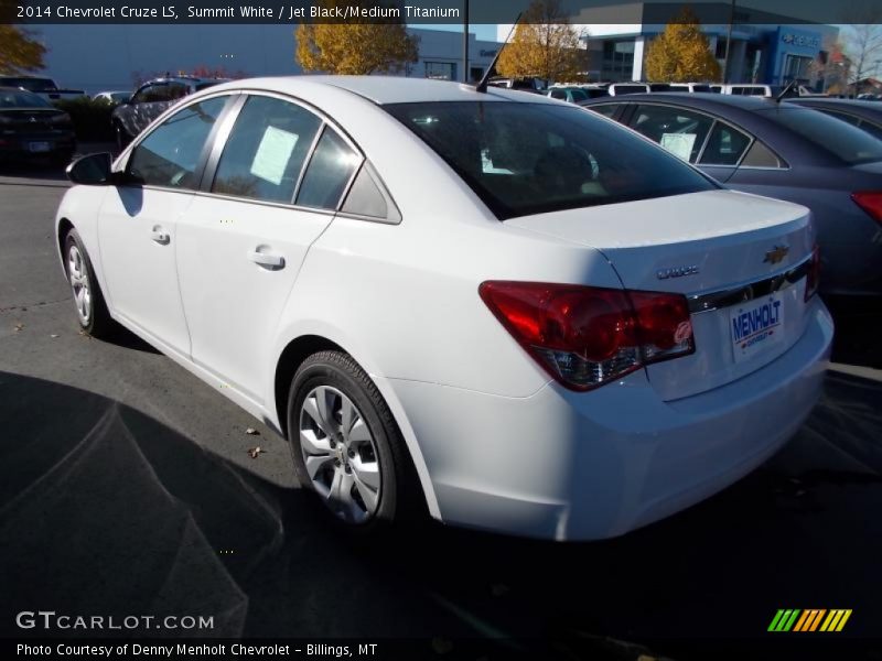 Summit White / Jet Black/Medium Titanium 2014 Chevrolet Cruze LS